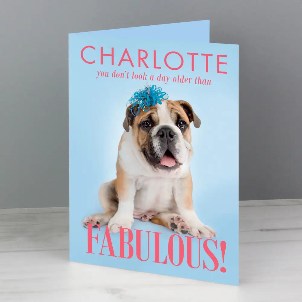 Greetings Cards Personalised Rachael Hale Fabulous Birthday Card