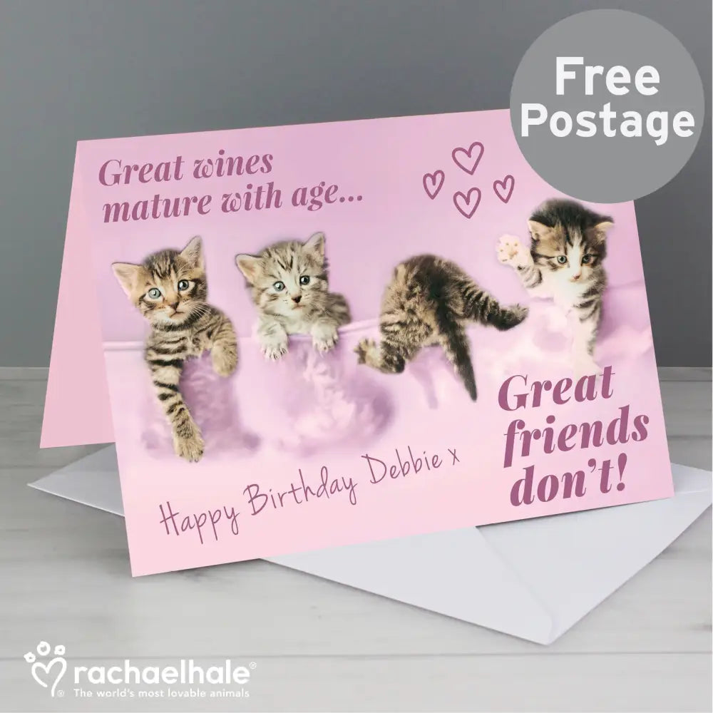 Greetings Cards Personalised Rachael Hale 'Great Friends' Card