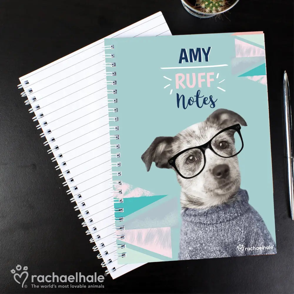 Stationery & Pens Personalised Rachael Hale 'Ruff Notes' Dog A5 Notebook