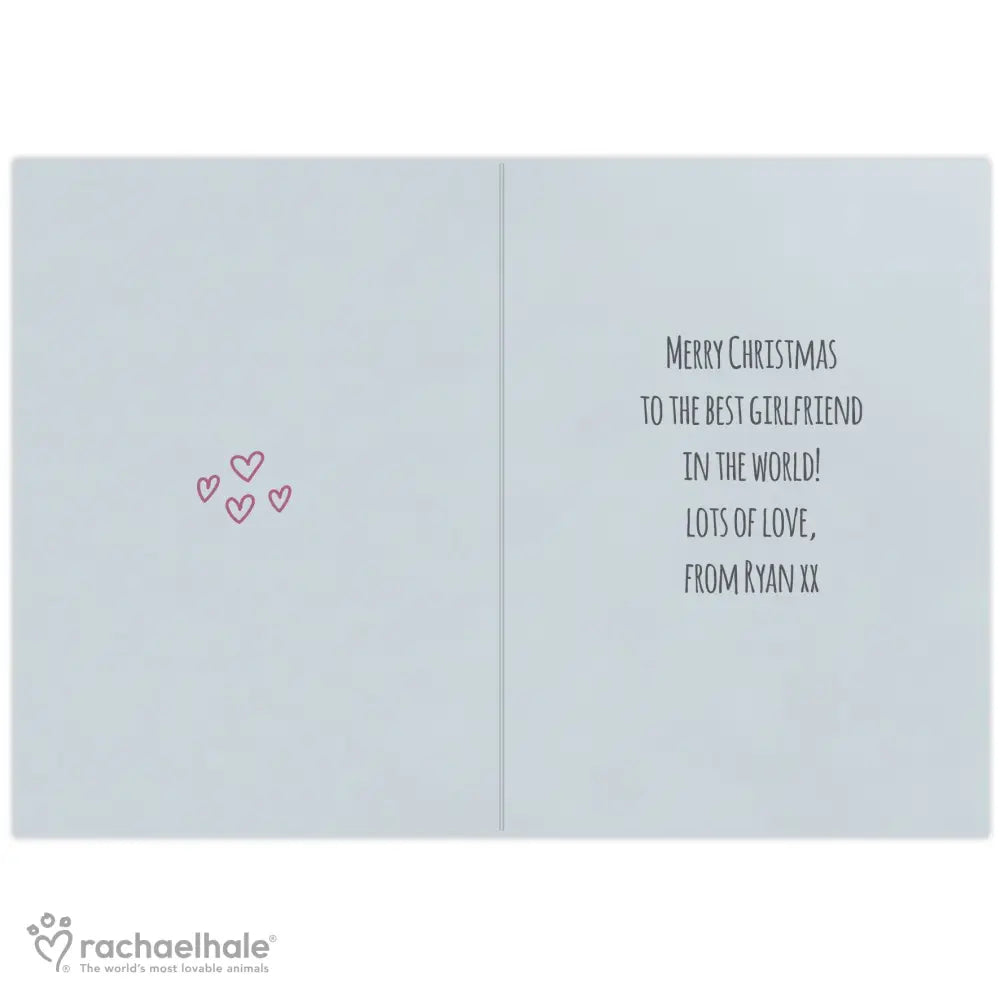 Greetings Cards Personalised Rachael Hale Terrier Christmas Card
