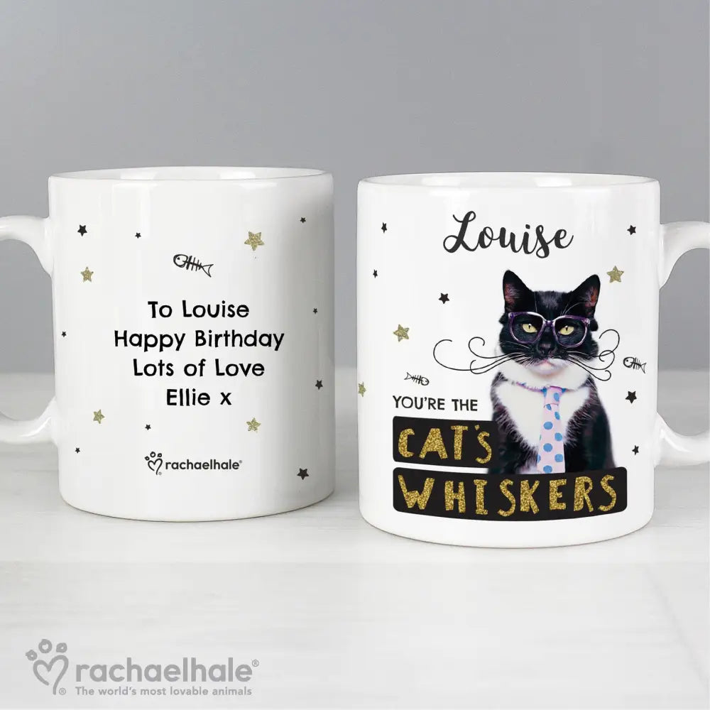Mugs Personalised Rachael Hale 'You're the Cat's Whiskers' Mug