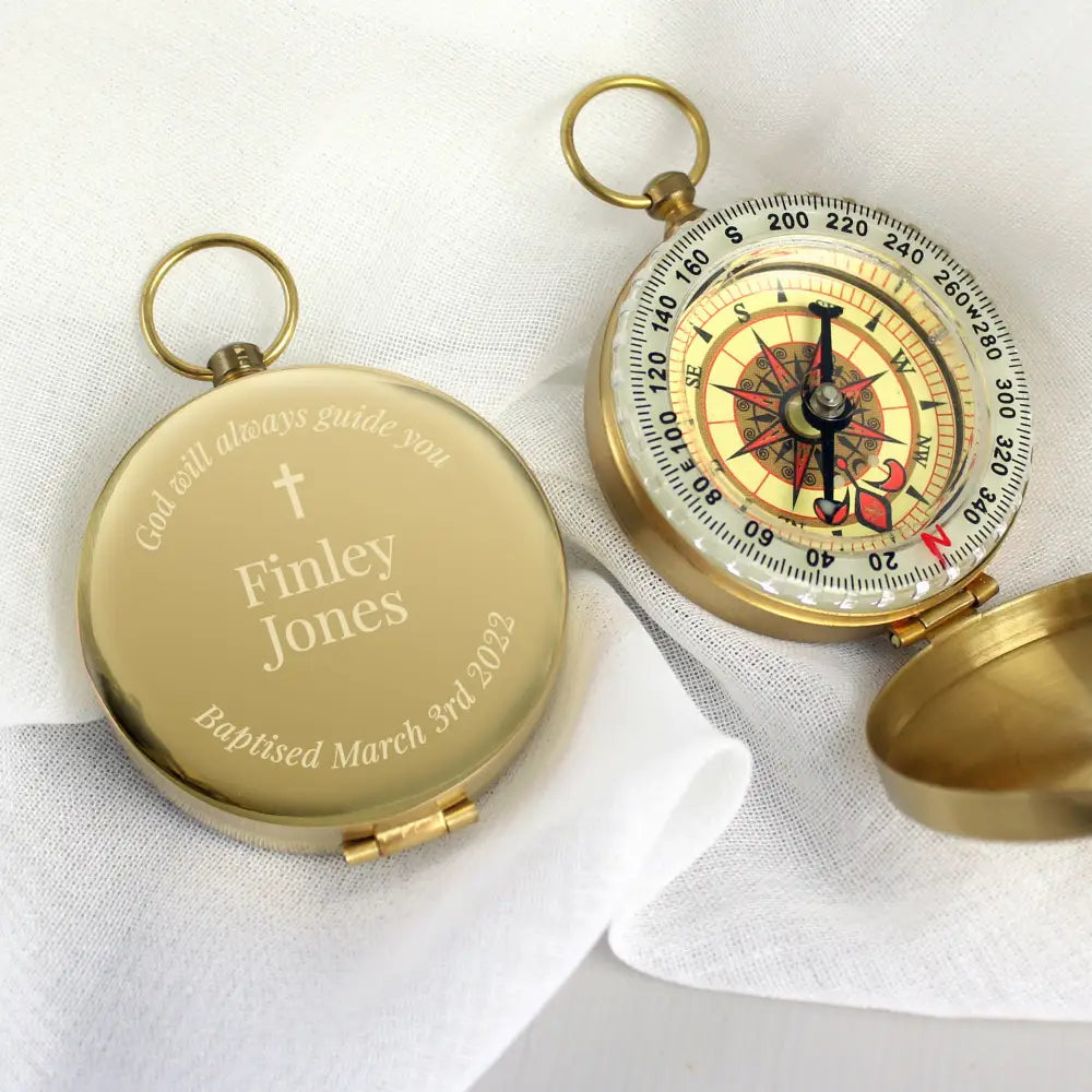 Keepsakes Personalised Religious Compass