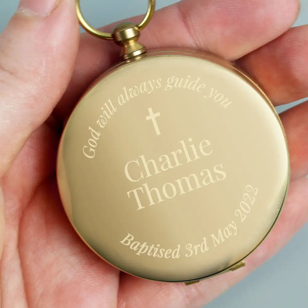 Keepsakes Personalised Religious Compass