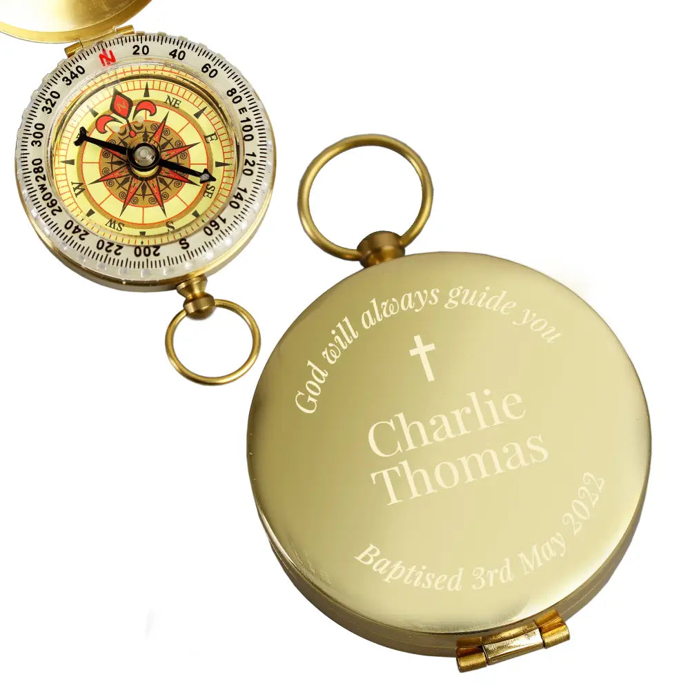 Keepsakes Personalised Religious Compass