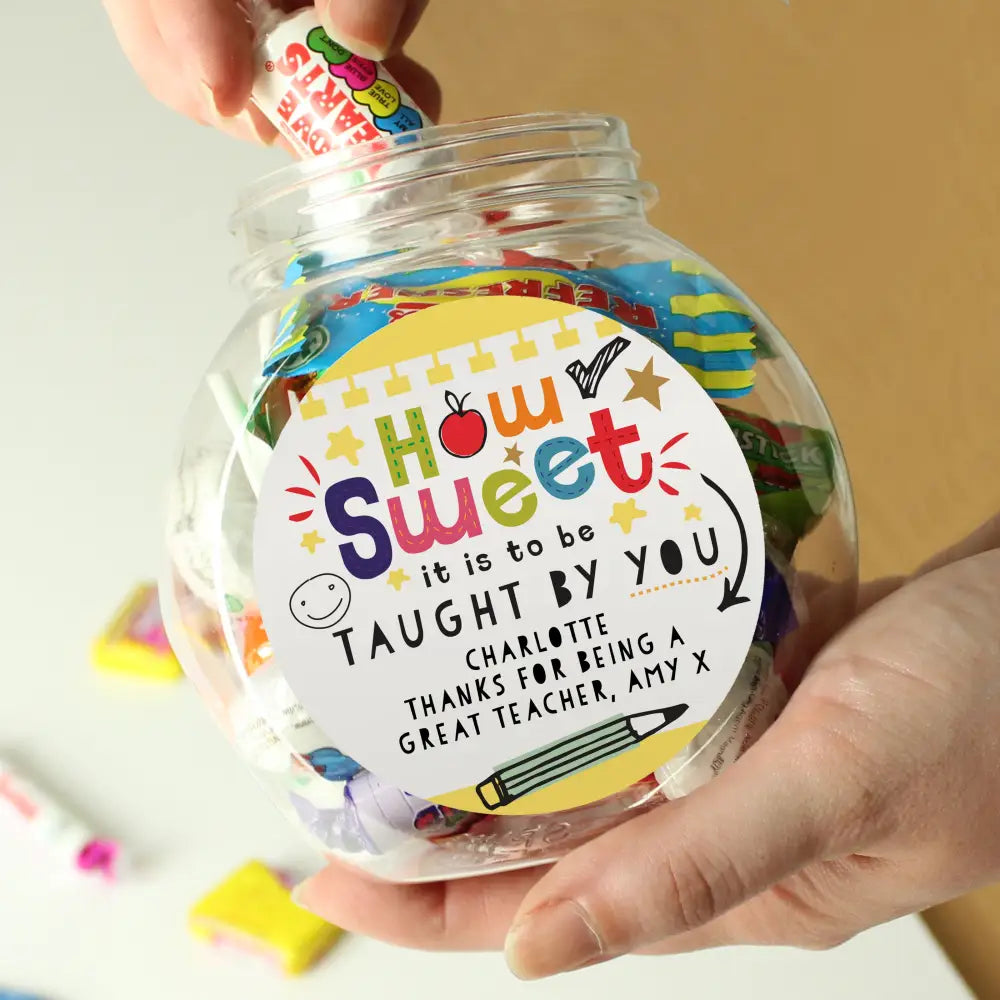Confectionery Personalised Shape Little Minds Sweet Jar