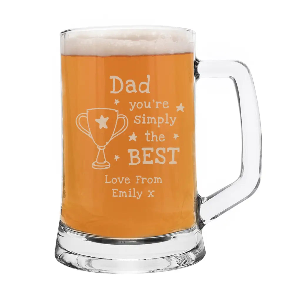Glasses & Barware Personalised Simply The Best Pint Tankard