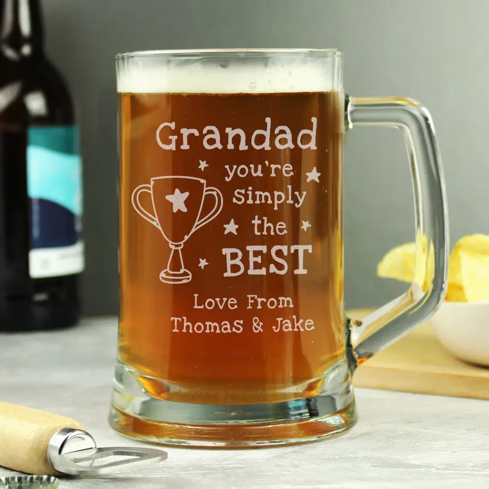 Glasses & Barware Personalised Simply The Best Pint Tankard