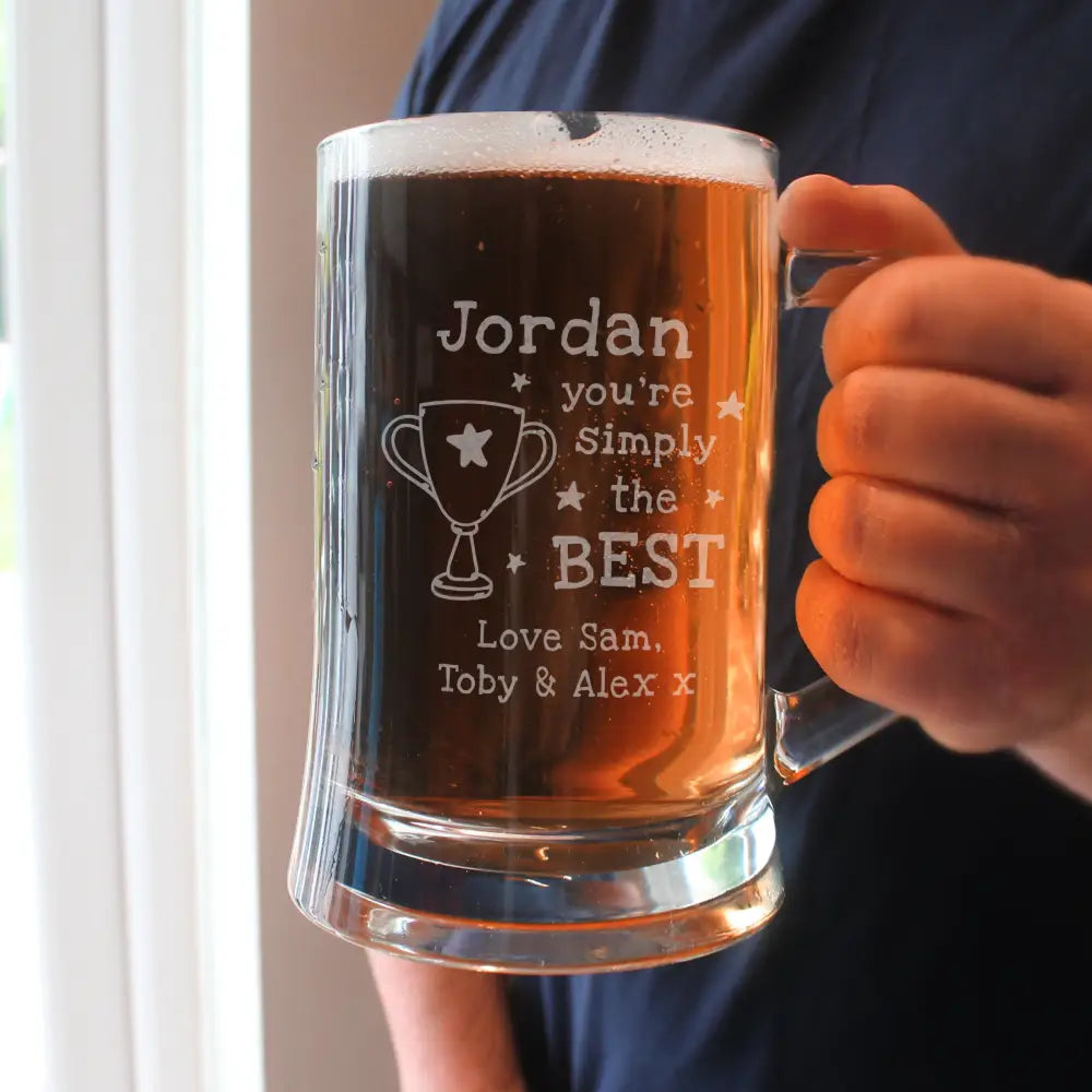 Glasses & Barware Personalised Simply The Best Pint Tankard