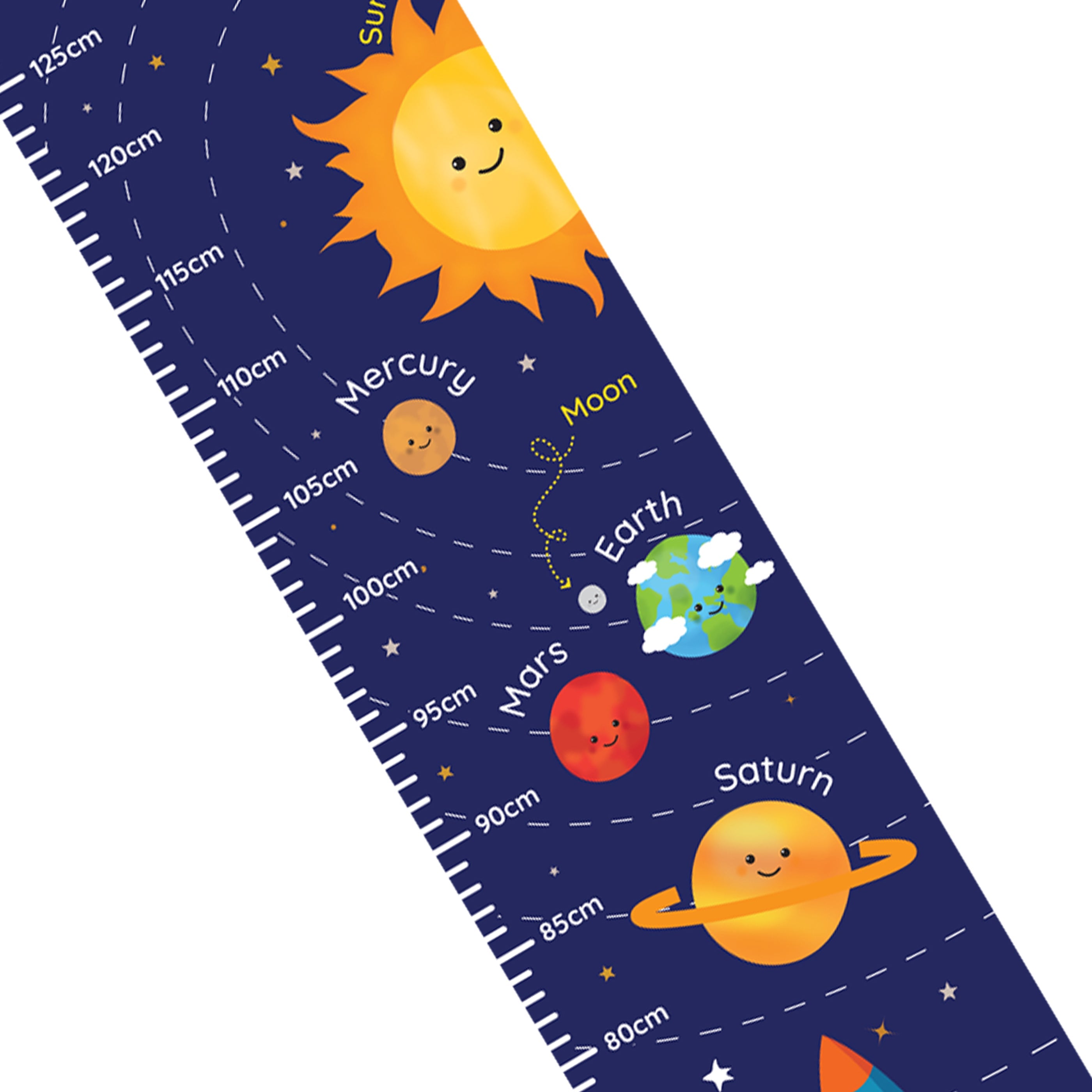 Keepsakes Personalised Solar Space System Height Chart