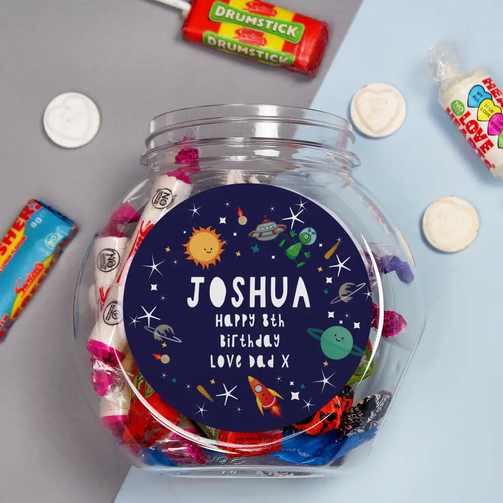 Confectionery Personalised Space Sweet Jar