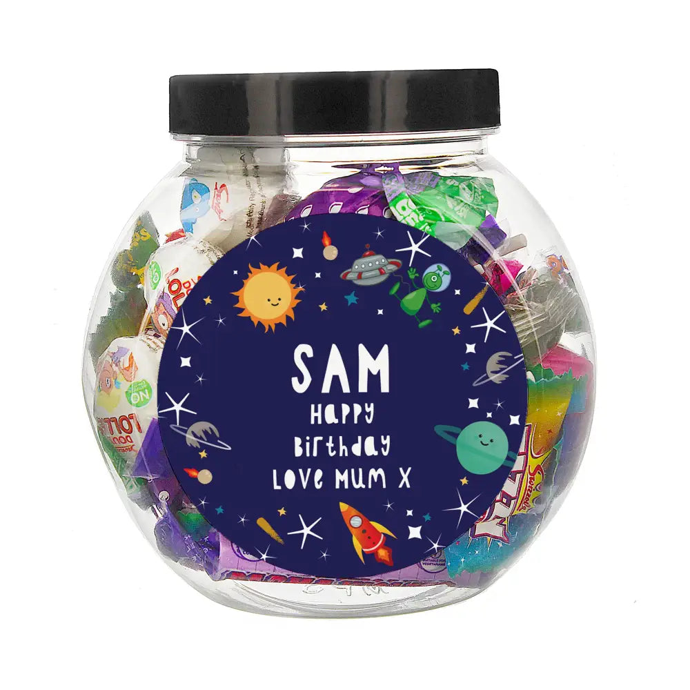 Confectionery Personalised Space Sweet Jar