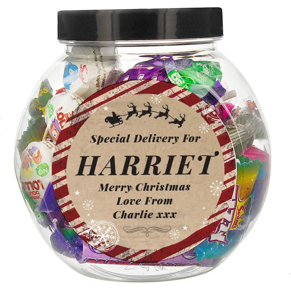 Confectionery Personalised Special Delivery Sweet Jar