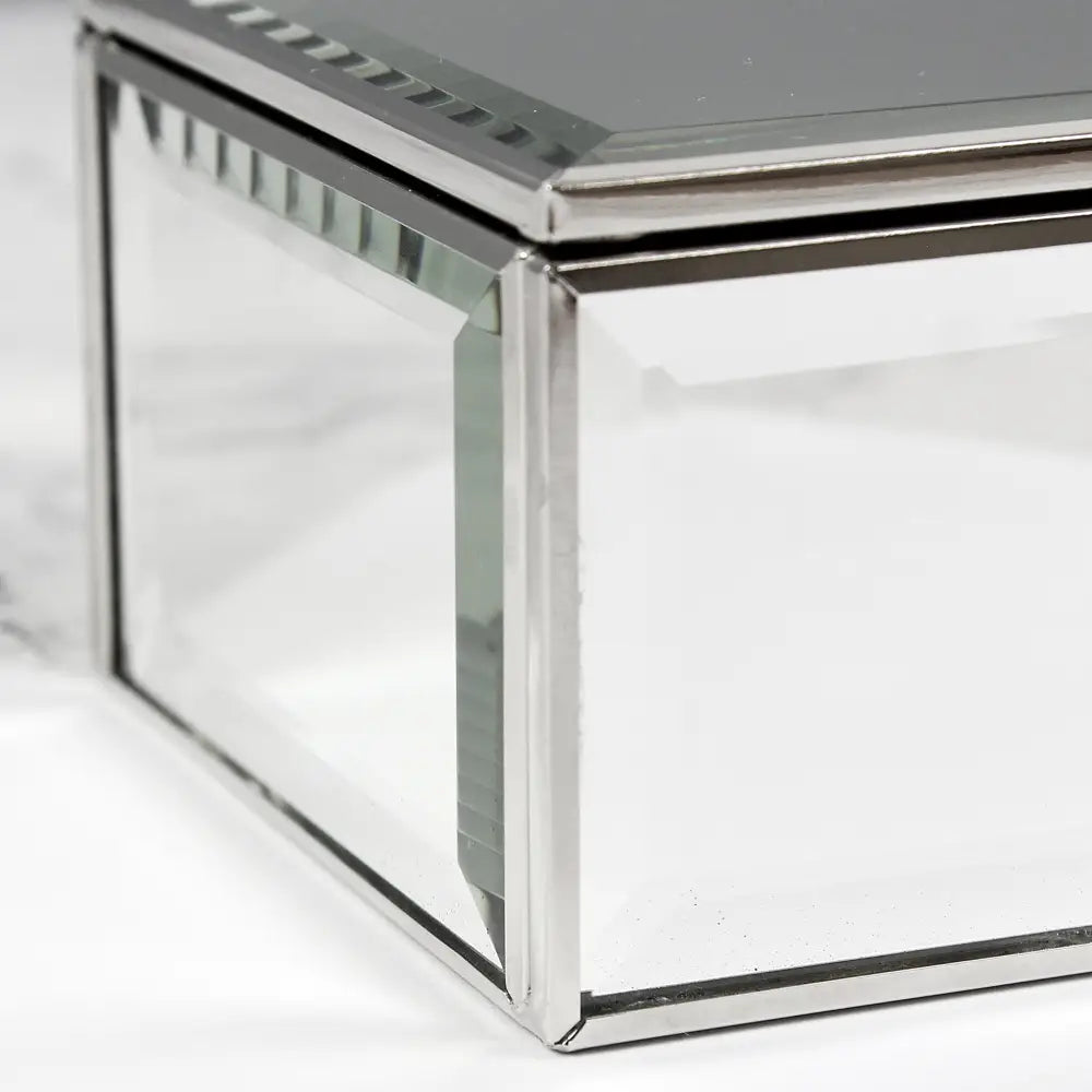 Trinket, Jewellery & Keepsake Boxes Personalised Swirls & Hearts Mirrored Jewellery Box