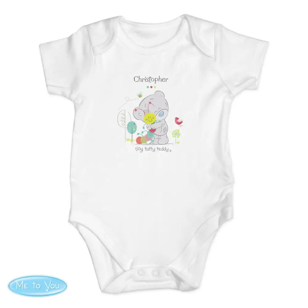 Clothing Personalised Tiny Tatty Teddy Cuddle Bug 0-3 Months Baby Vest