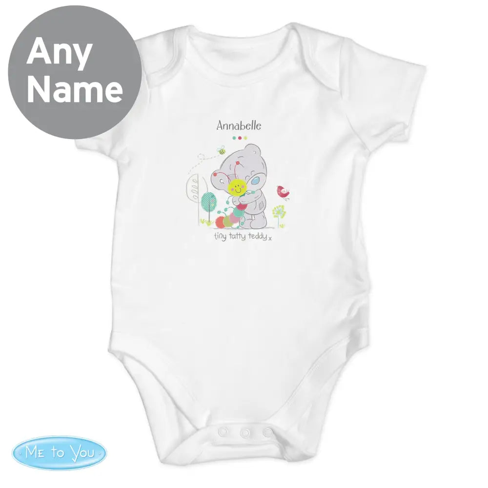 Clothing Personalised Tiny Tatty Teddy Cuddle Bug 0-3 Months Baby Vest