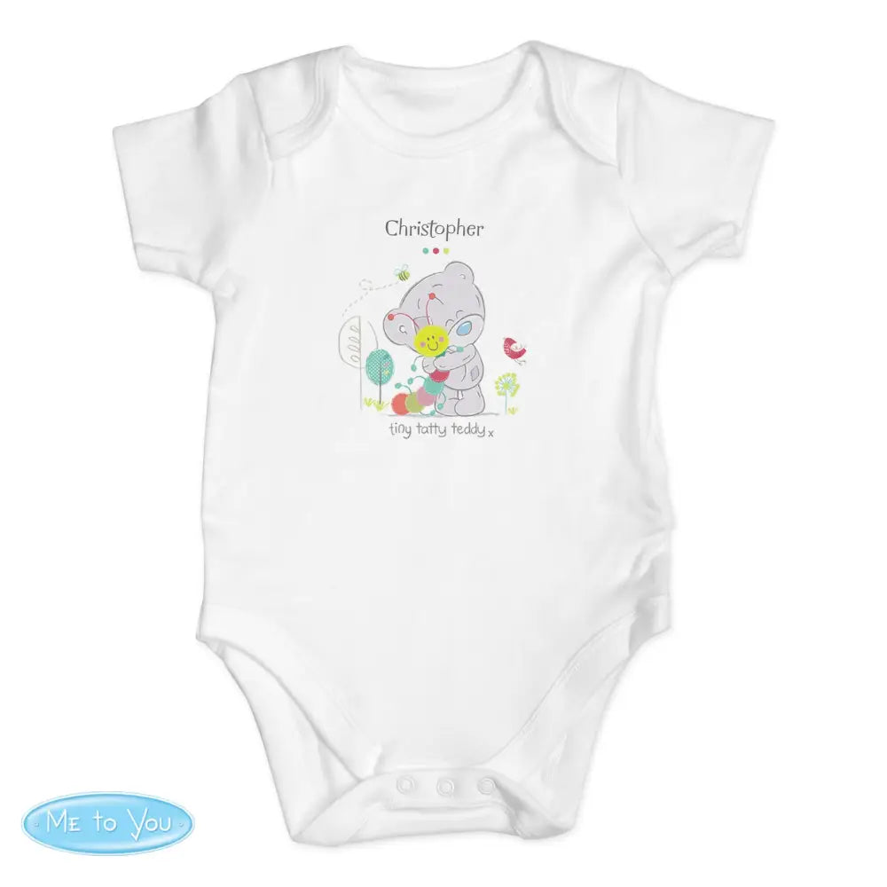 Clothing Personalised Tiny Tatty Teddy Cuddle Bug 0-3 Months Baby Vest