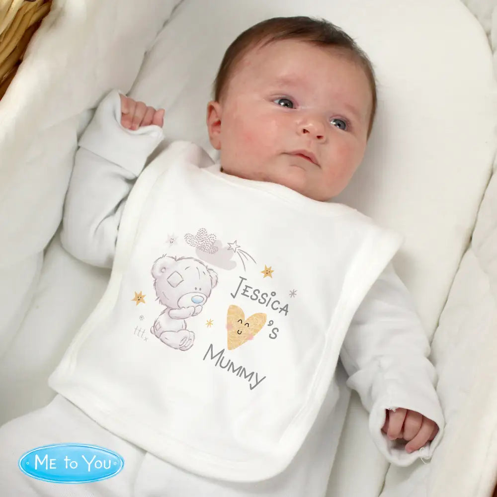 Mealtime Essentials Personalised Tiny Tatty Teddy I Heart Baby Bib