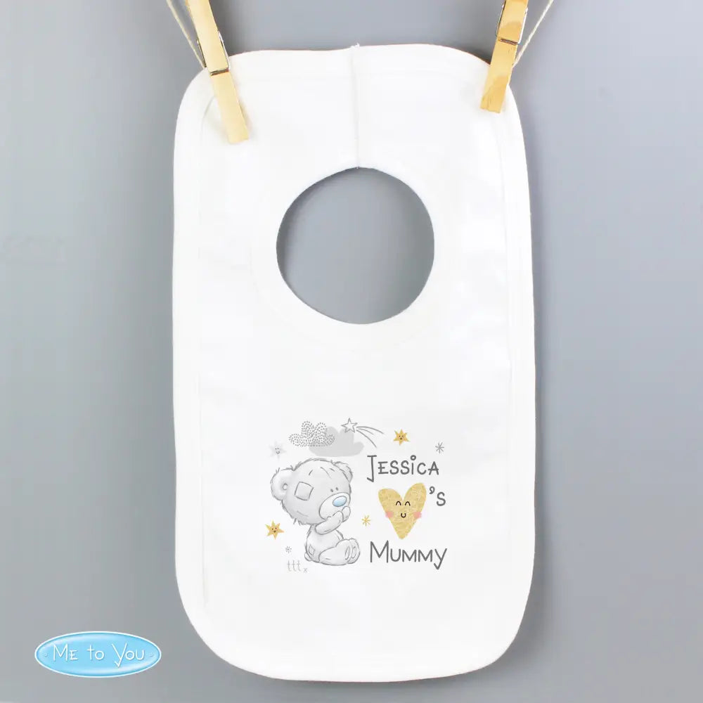 Mealtime Essentials Personalised Tiny Tatty Teddy I Heart Baby Bib