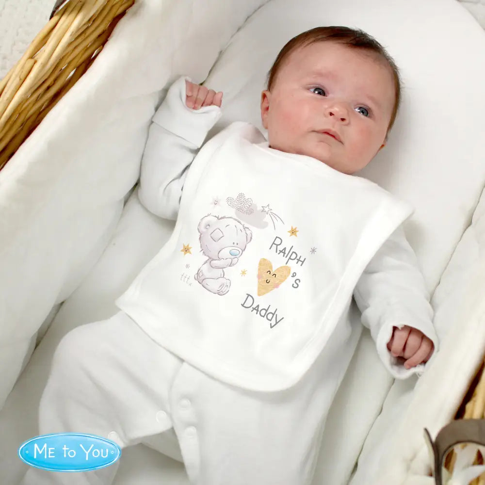 Mealtime Essentials Personalised Tiny Tatty Teddy I Heart Baby Bib