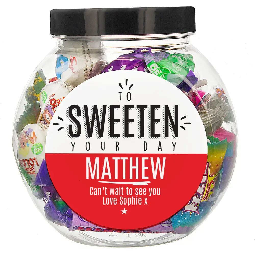 Confectionery Personalised To Sweeten Your Day Sweet Jar