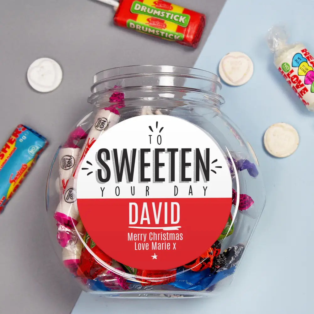 Confectionery Personalised To Sweeten Your Day Sweet Jar