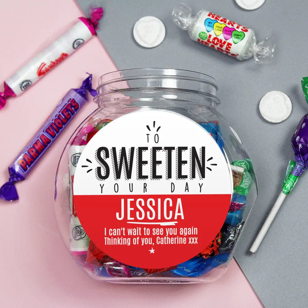 Confectionery Personalised To Sweeten Your Day Sweet Jar