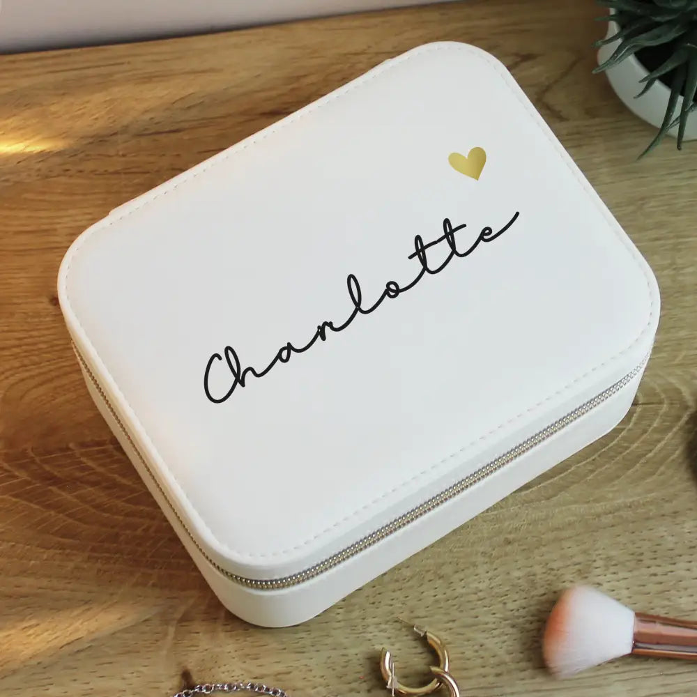 Trinket, Jewellery & Keepsake Boxes Personalised Travel Jewellery Box