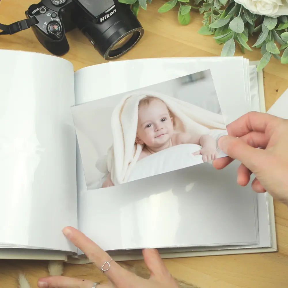 Photo Frames, Albums and Guestbooks Personalised Truly Blessed Christening Square Photo Album