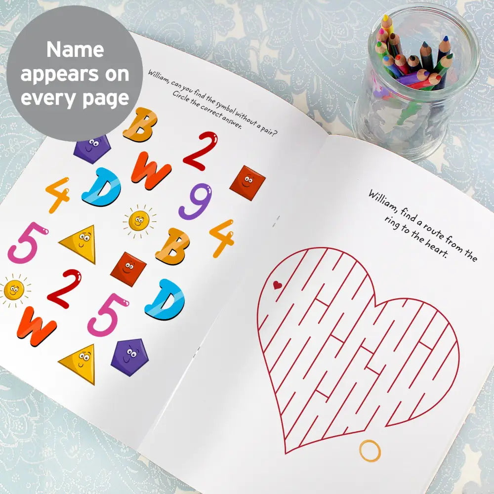 Books Personalised Wedding Activity Book with Stickers