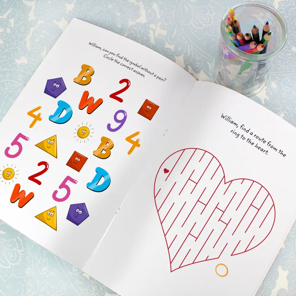 Books Personalised Wedding Activity Book with Stickers