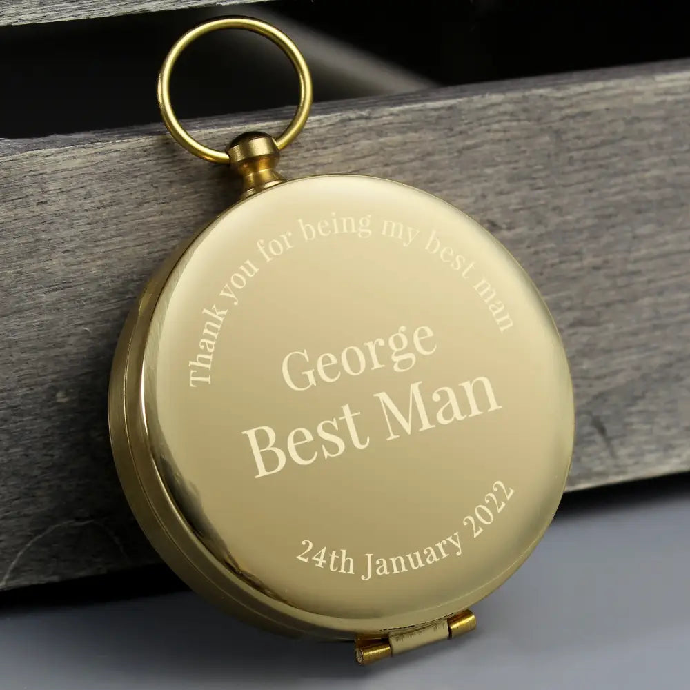 Keepsakes Personalised Wedding Compass