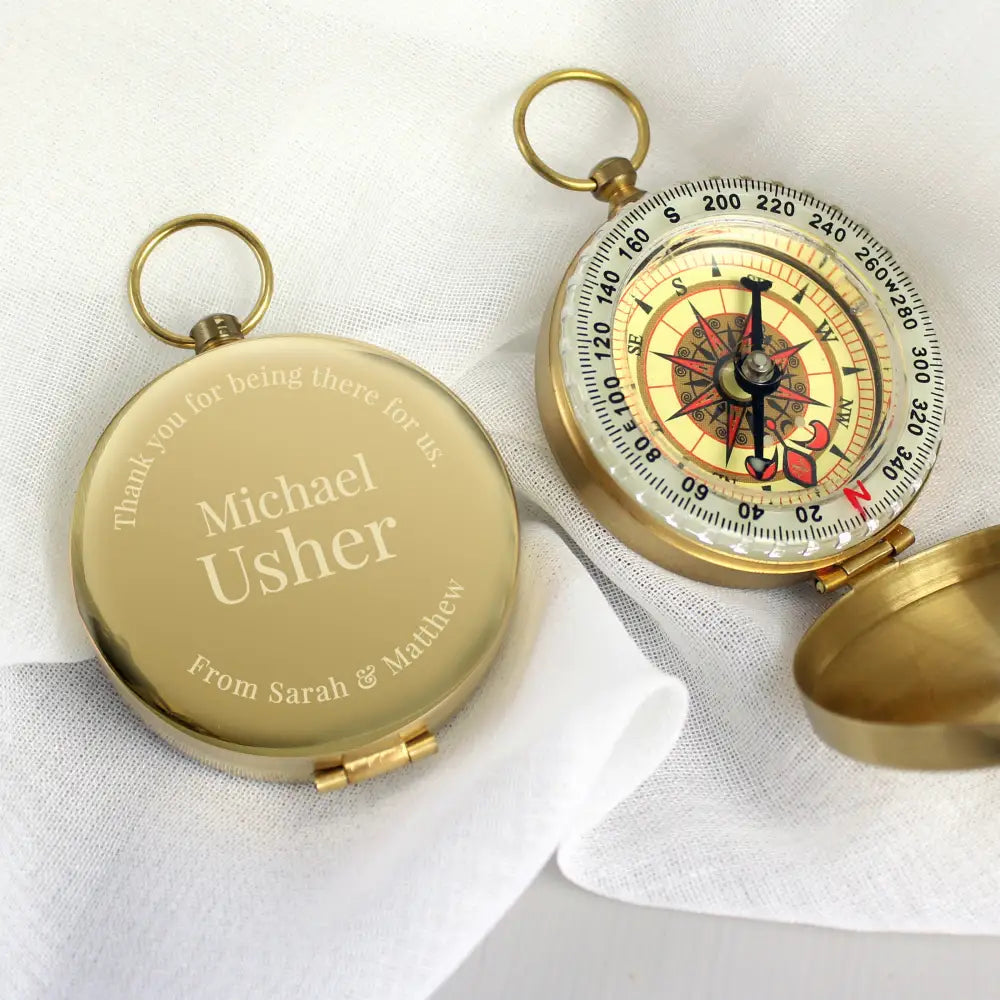 Keepsakes Personalised Wedding Compass