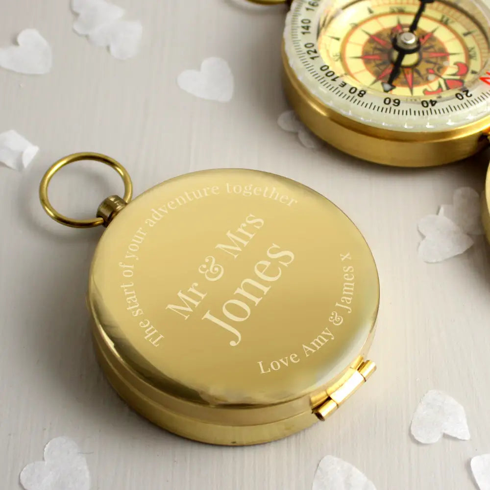 Keepsakes Personalised Wedding Compass