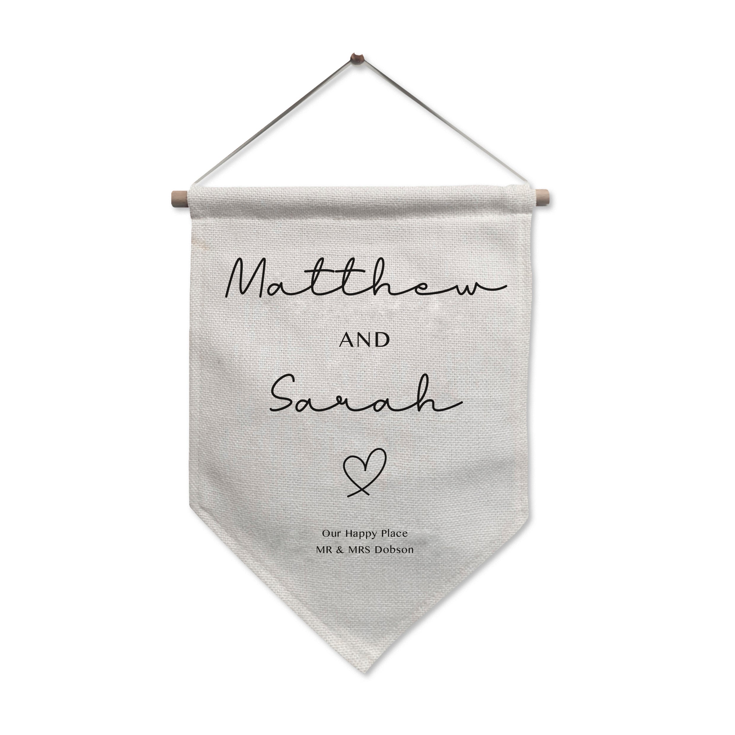 0 Personalised Wedding Hanging Banner