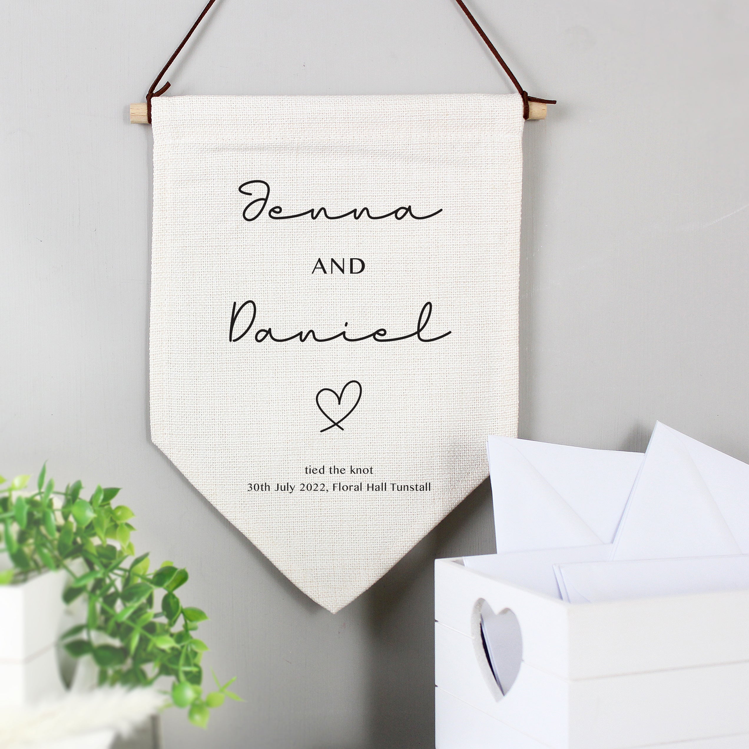 0 Personalised Wedding Hanging Banner