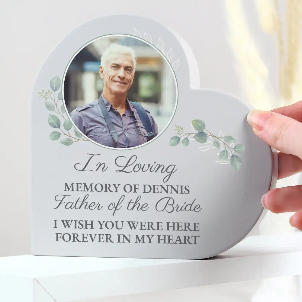 Ornaments Personalised Wedding Memory Table Heart Ornament