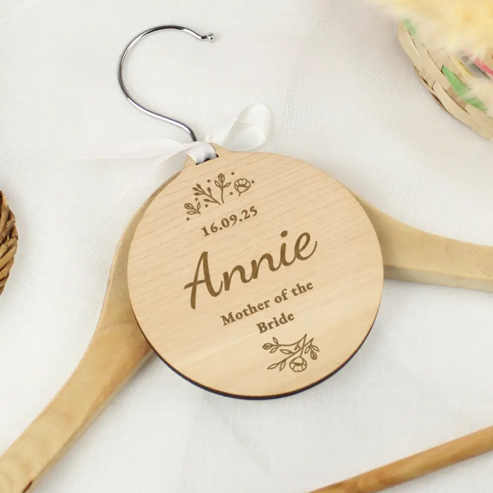 Hanging Decorations & Signs Personalised Wedding Party Wooden Tag