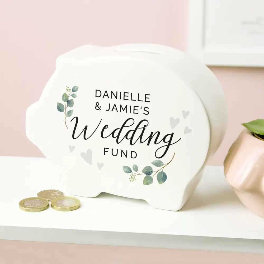 Money Boxes Personalised Wedding Piggy Bank
