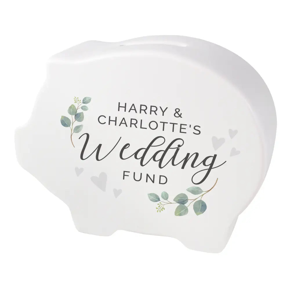 Money Boxes Personalised Wedding Piggy Bank