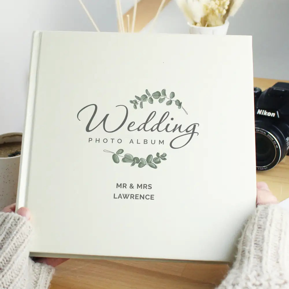 Photo Frames, Albums and Guestbooks Personalised Wedding Square Photo Album