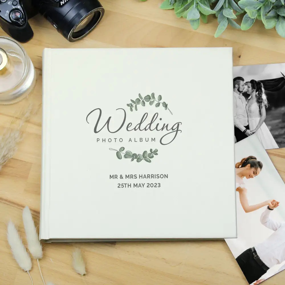 Photo Frames, Albums and Guestbooks Personalised Wedding Square Photo Album