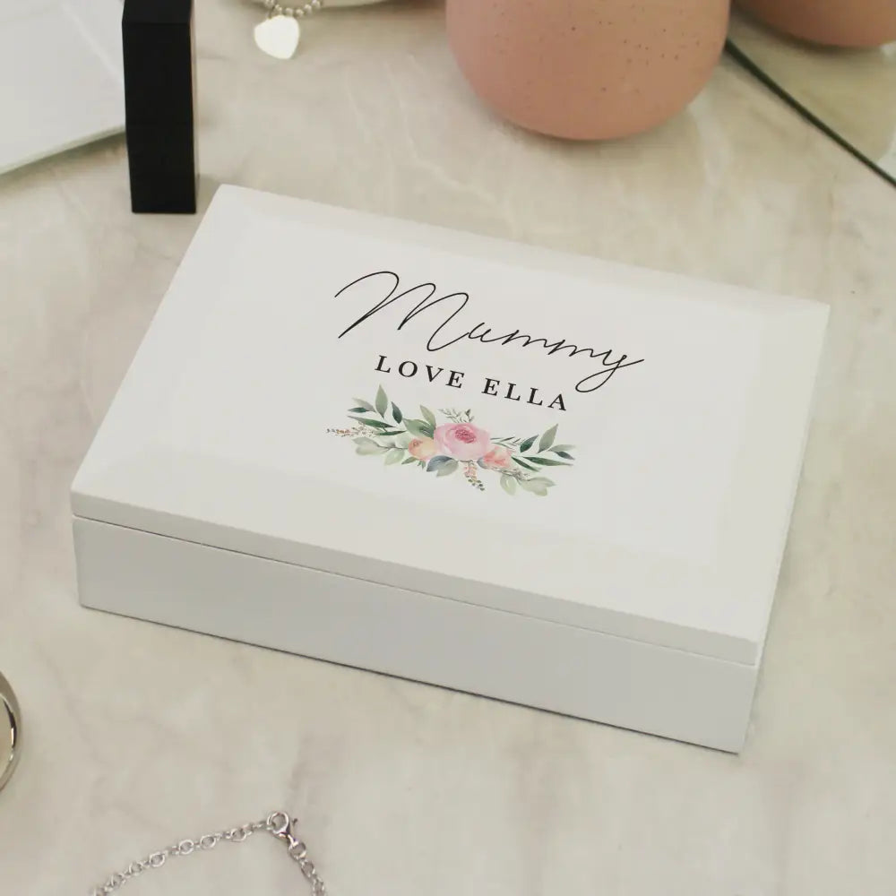 Trinket, Jewellery & Keepsake Boxes Personalised Wedding Wooden Jewellery Box