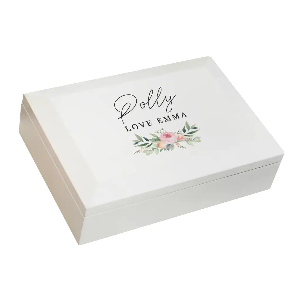 Trinket, Jewellery & Keepsake Boxes Personalised Wedding Wooden Jewellery Box