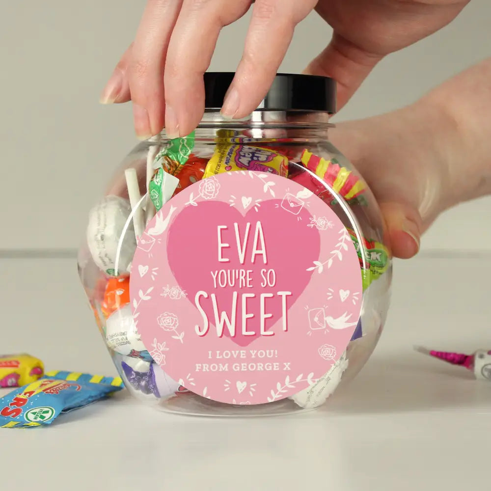 Confectionery Personalised Youre So Sweet Sweet Jar