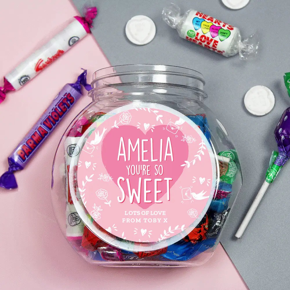 Confectionery Personalised Youre So Sweet Sweet Jar